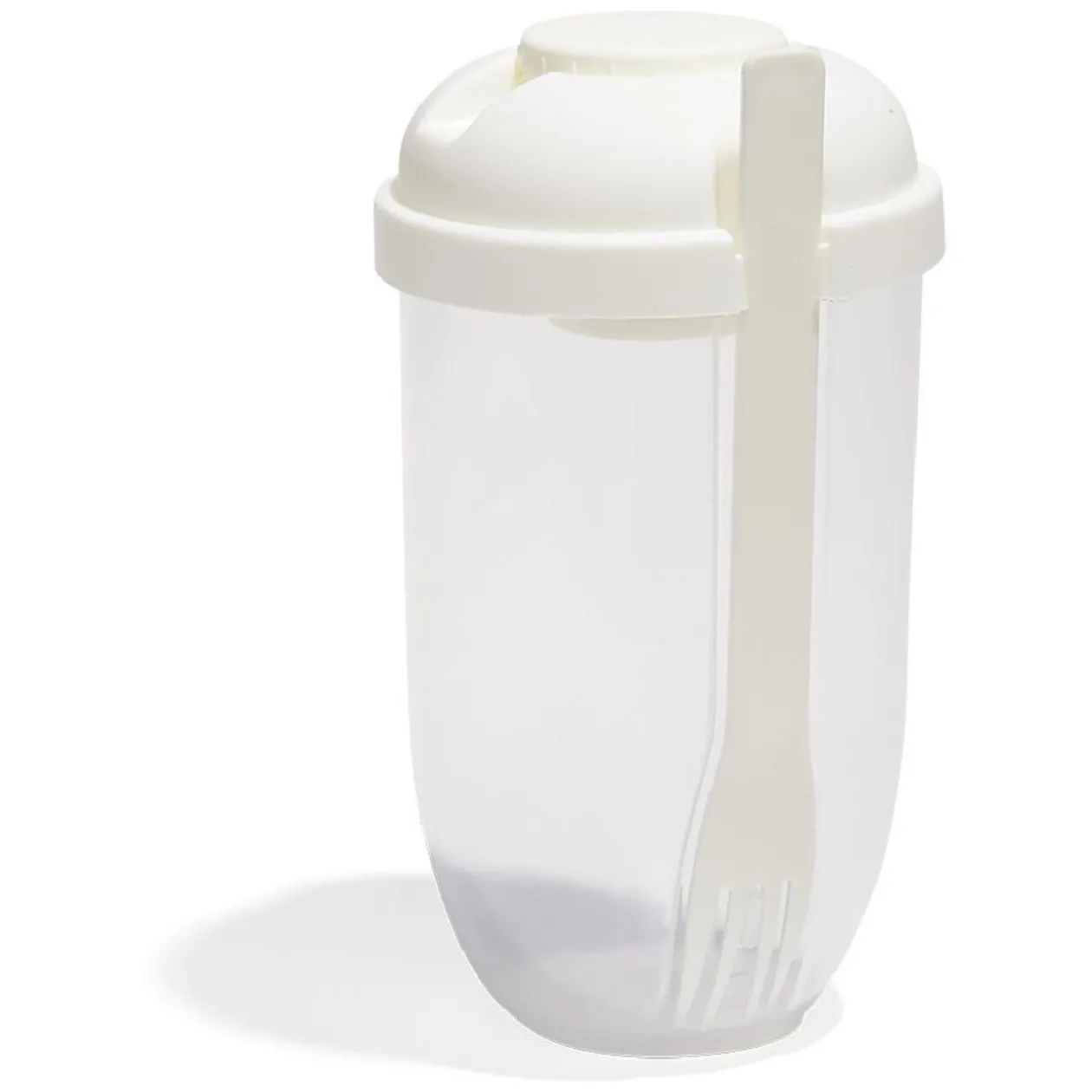 Boîte lunch salade 1L avec fourchette et compartiment à sauce