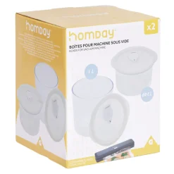 Boîte machine sous vide transparente x2