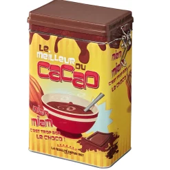 Boîte rectangulaire en métal le meilleur du cacao