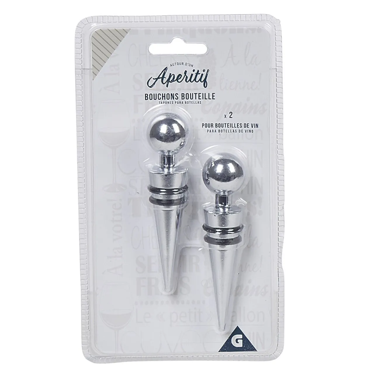 Bouchon à vin en inox X2