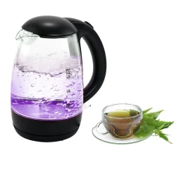 Bouilloire LED sans fil couleurs variables Homday en verre 1,7 L