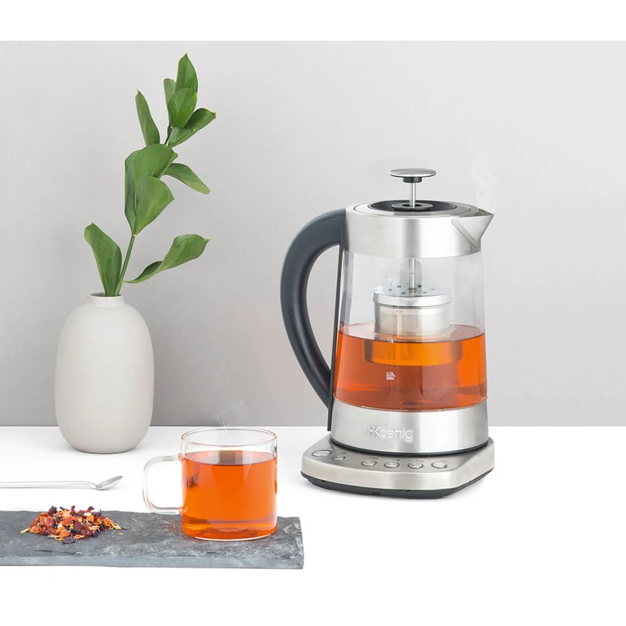 Bouilloire théière avec infuseur Cont. 1 L