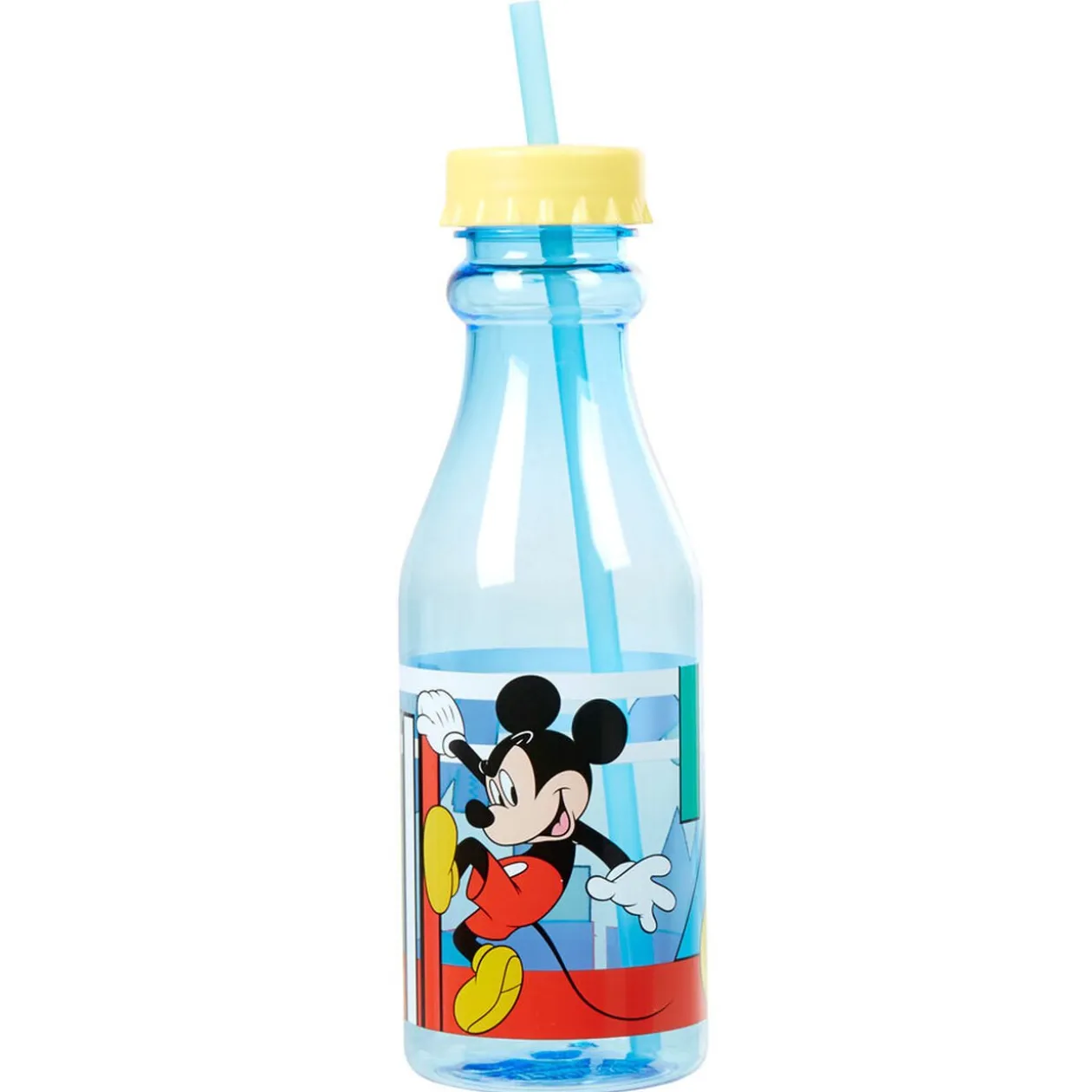 Bouteille avec paille Mickey