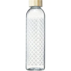 Bouteille en verre 730 ml motif carreau ciment