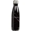 Bouteille isotherme inox noir effet marbre 500 ml