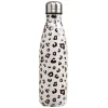Bouteille isotherme inox blanc imprimé léopard 500 ml