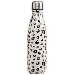 Bouteille isotherme inox blanc imprimé léopard 500 ml
