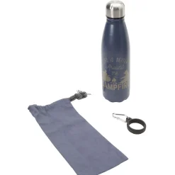 Bouteille isotherme inox avec housse et mousqueton 480 ml