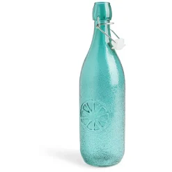 Bouteille limonade 1L verre vert Ø8,5xH32cm
