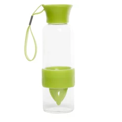 Bouteille presse agrume transparent vert 550 ml