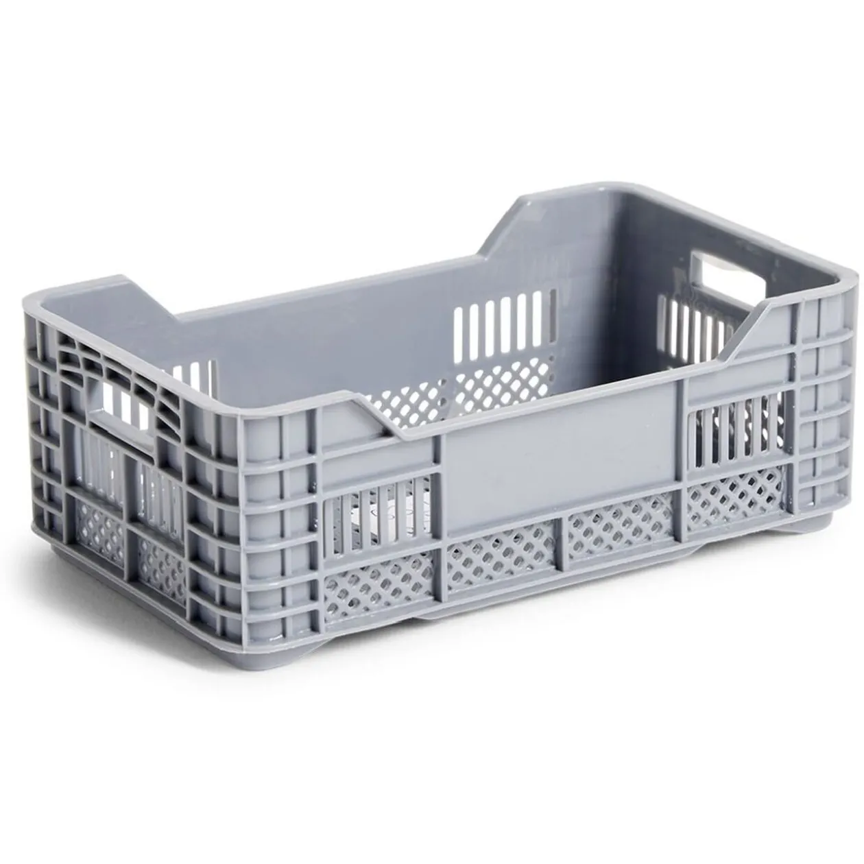 Cagette polypropylène bleue L17x10xH6cm