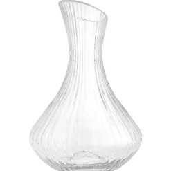 Carafe à décanter 1,5L strie en relief verre transparent