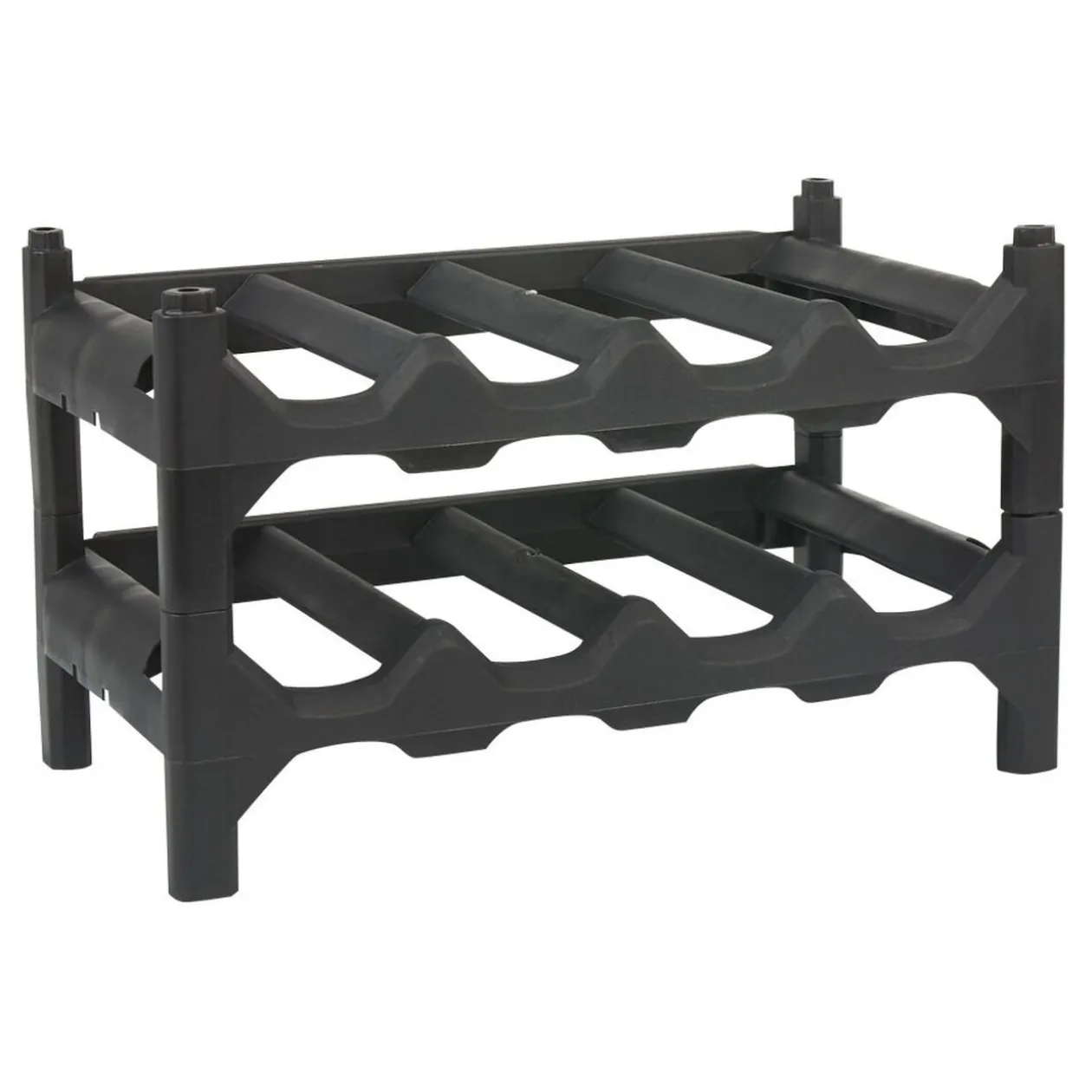 Casier pour 8 bouteilles noir