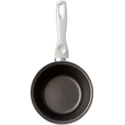 Casserole acier émaillé noir et blanc Ø 16 cm
