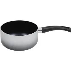 Casserole aluminium anti adhérente grise Ø 18