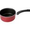 Casserole aluminium antiadhésive noir et rouge Ø 16 cm