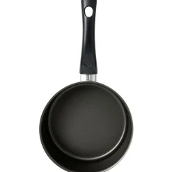 Casserole aluminium antiadhésive noir et rouge Ø 20 cm