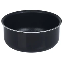 Casserole aluminium noir x3 avec poignée amovible x1