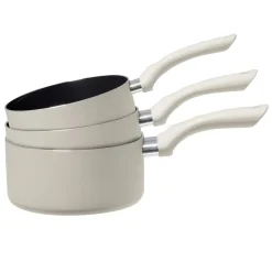 Casserole en aluminium taupe x3