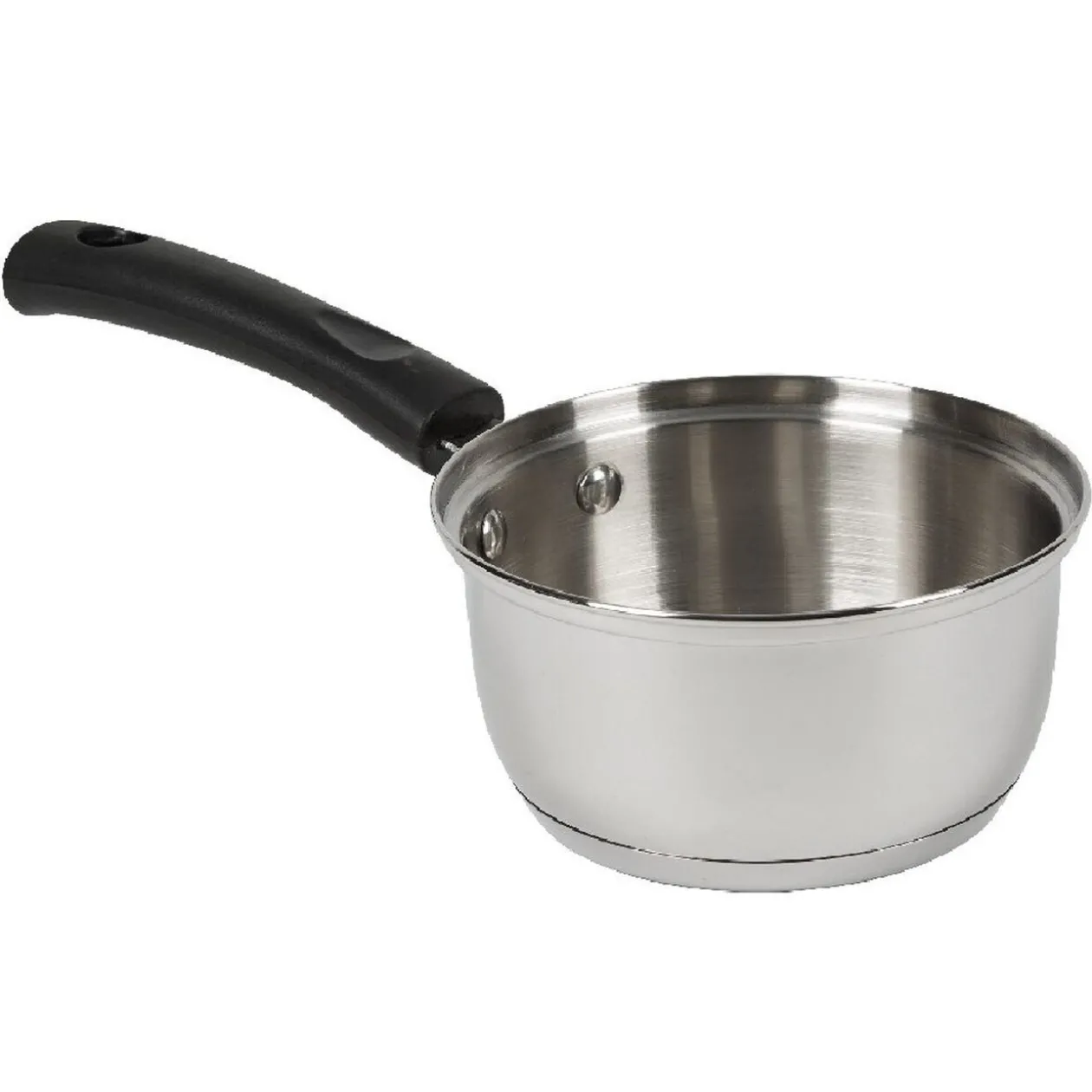 Casserole inox avec poignée bakélite noir ø 18 cm