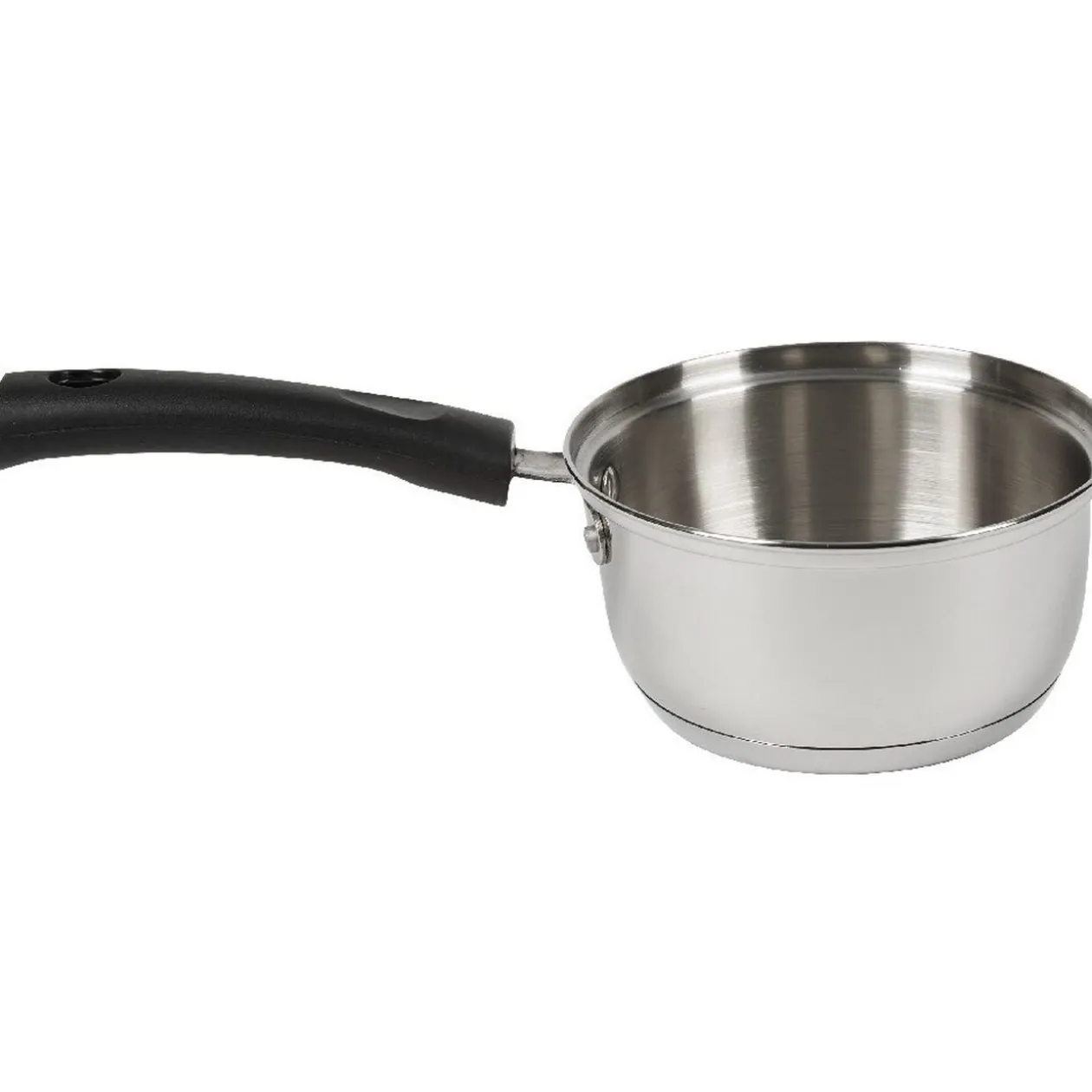 Casserole inox avec poignée bakélite noir ø 18 cm