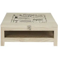 Cave à fromage bois avec plateau amovible