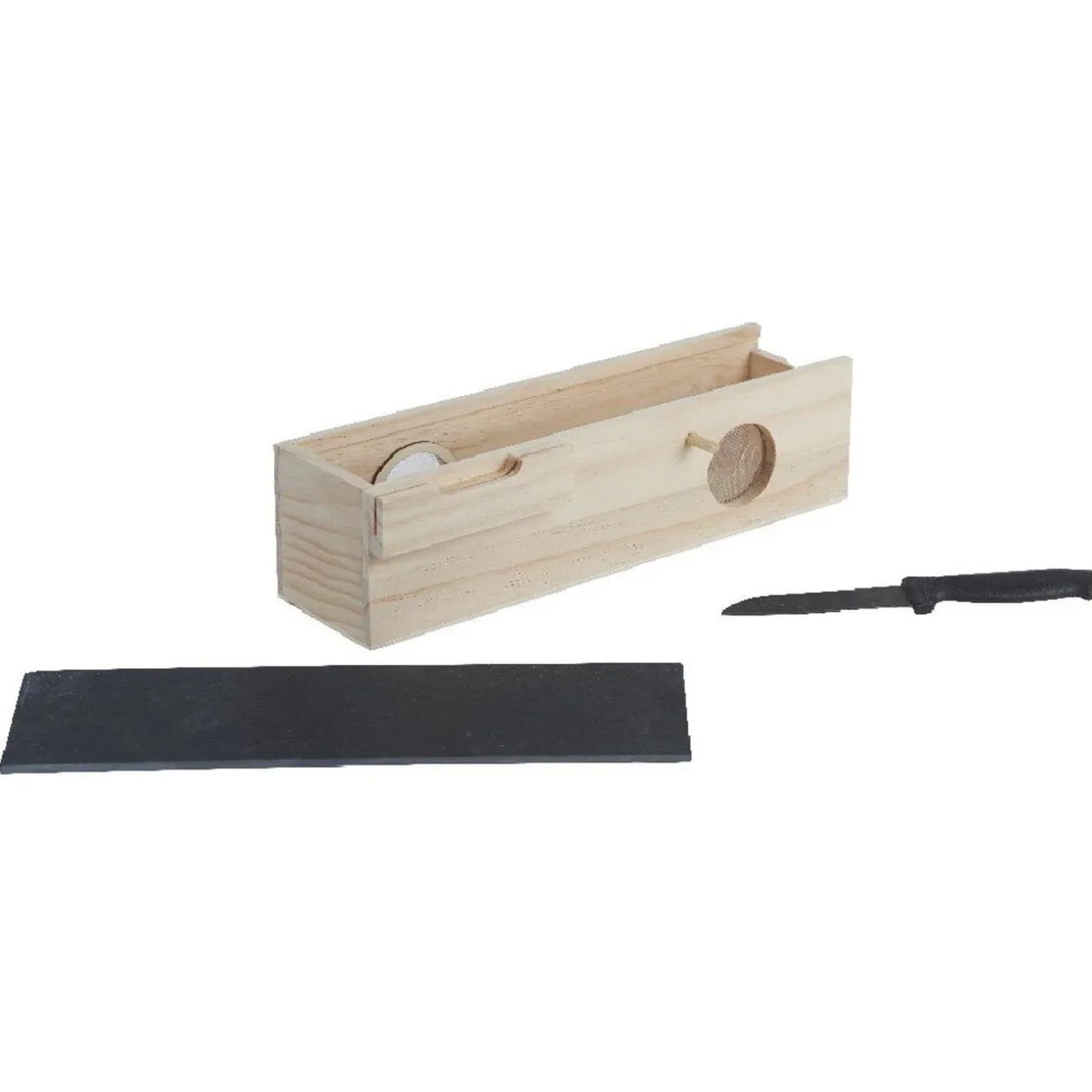 Cave à saucisson avec couteau