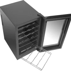 Cave à vin de service 18 bouteilles noir