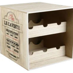 Cave à vin en bois pour 6 bouteilles