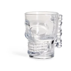 Chope de bière Halloween forme tête de mort 510ml