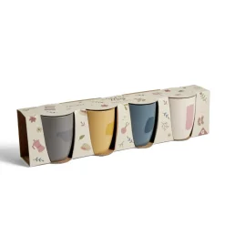Coffret 4 mug faïence 35cl