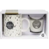 Coffret bougie avec mug porcelaine
