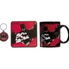 Coffret cadeau Batman Comics mug sous-verre porte-clé rouge noir 3pcs