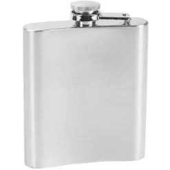 Coffret flasque whisky argentée shooters et entonnoir 20 cl