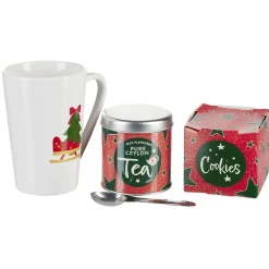 Coffret Mug XXL avec boisson et gourmandises Noël tradition