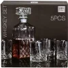 Coffret whisky carafe et verre 5 pièces