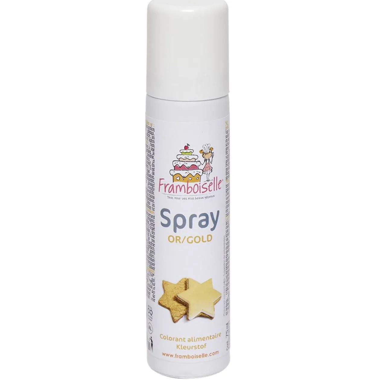 Colorant alimentaire spray doré 75 ml
