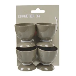 Coquetier taupe x4