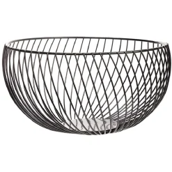 Corbeille à fruits acier noir