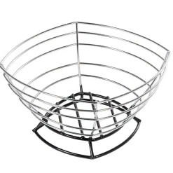 Corbeille à fruits métal filaire gris noir