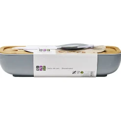 Corbeille à pain avec planche et couteau polypropylène