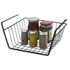 Corbeille à suspendre métal noir x2