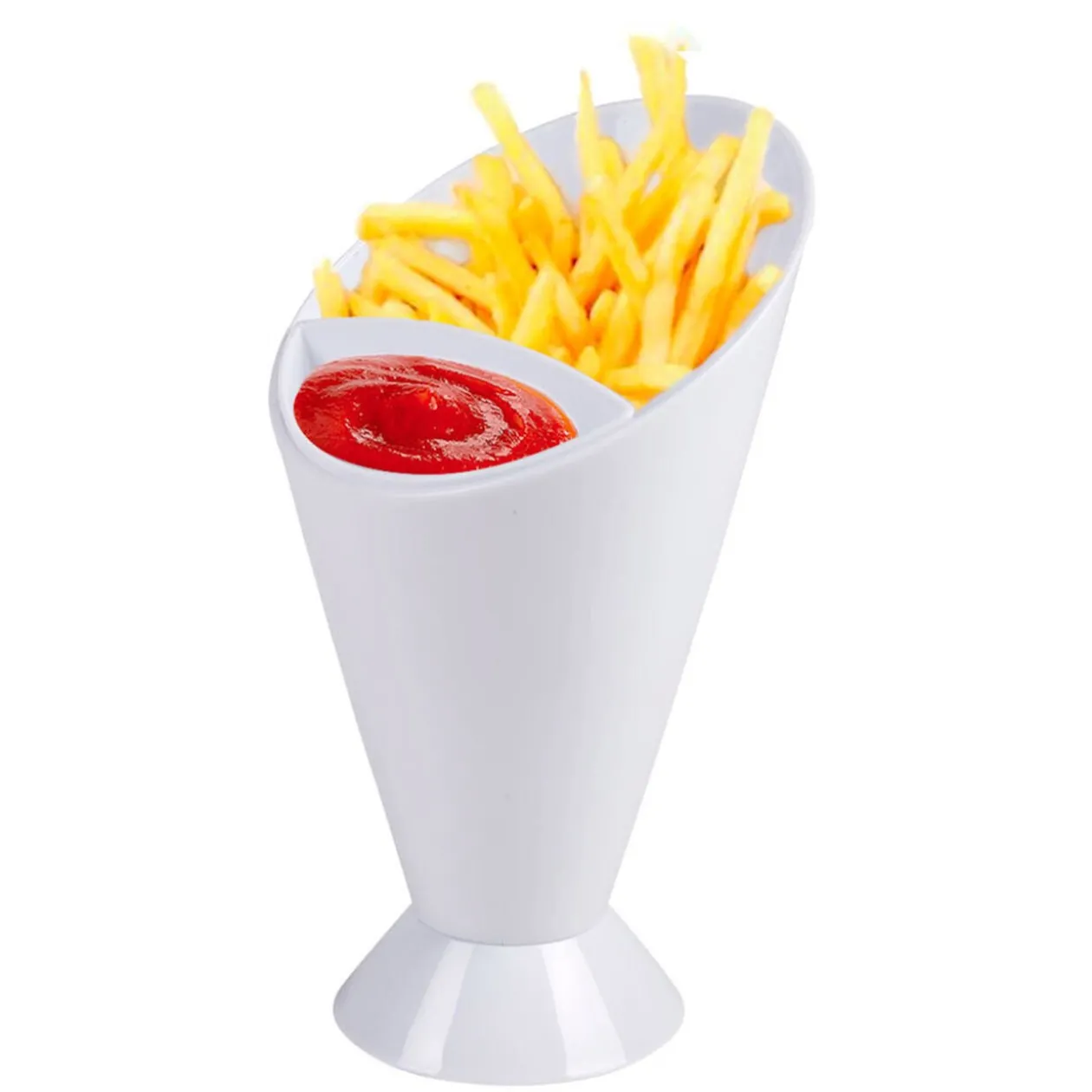 Cornet pour frites blanc
