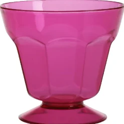 Coupe à glace plastique rose x4