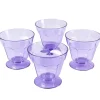 Coupe à glace plastique violette x4