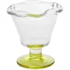 Coupelle à glace en verre avec pied coloré Ø10,6xH11,7cm