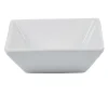 Coupelle carrée basse blanche