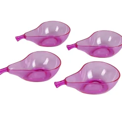 Coupelle design poire violette x4