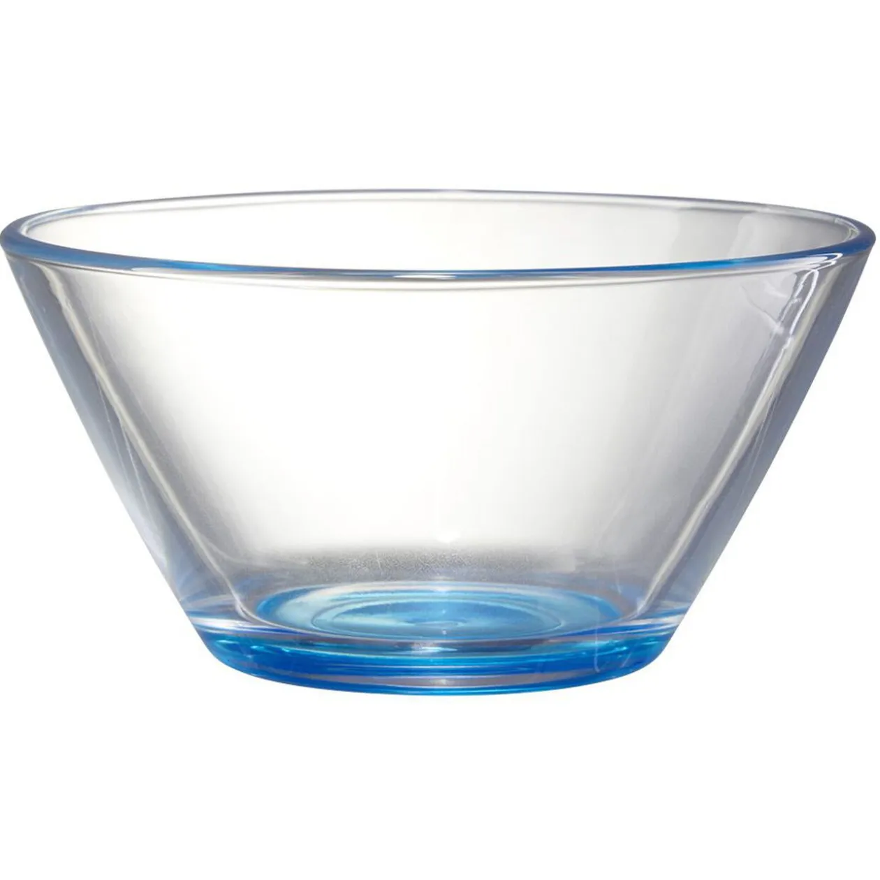 Coupelle en verre avec fond coloré