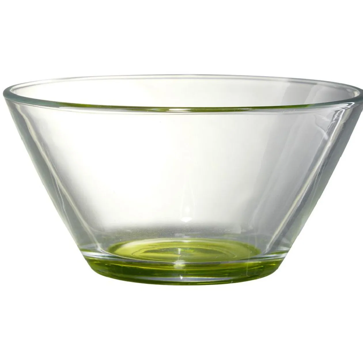 Coupelle en verre avec fond coloré